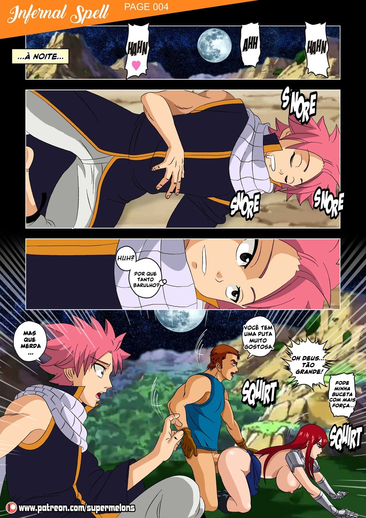 Fairy Tail Porno: O Feitiço Infernal - Quadrinhos Eróticos - Hentai - Foto 7