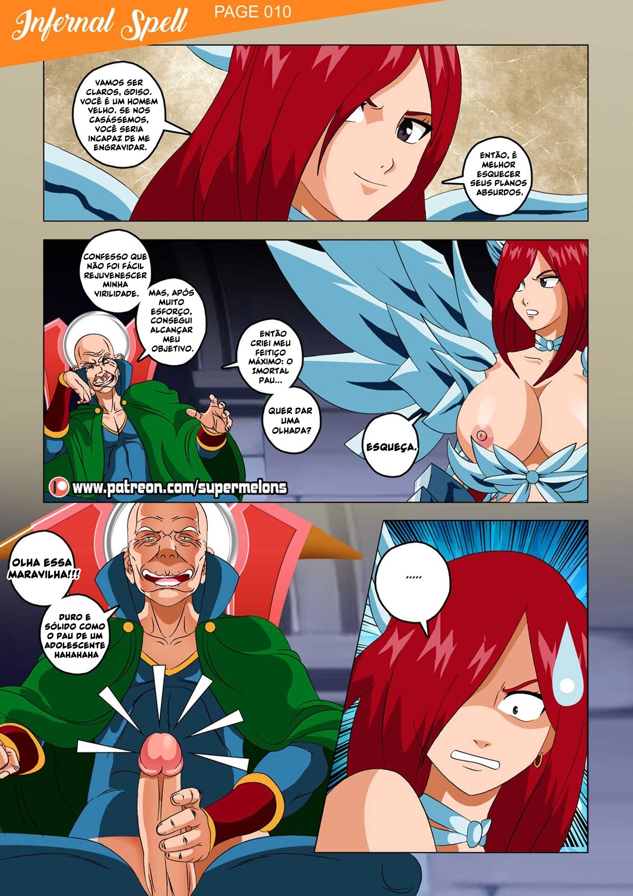 Fairy Tail Porno: O Feitiço Infernal - Quadrinhos Eróticos - Hentai - Foto 13