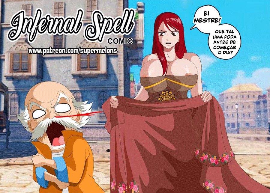 Fairy Tail Porno: O Feitiço Infernal - Quadrinhos Eróticos - Hentai - Foto 3