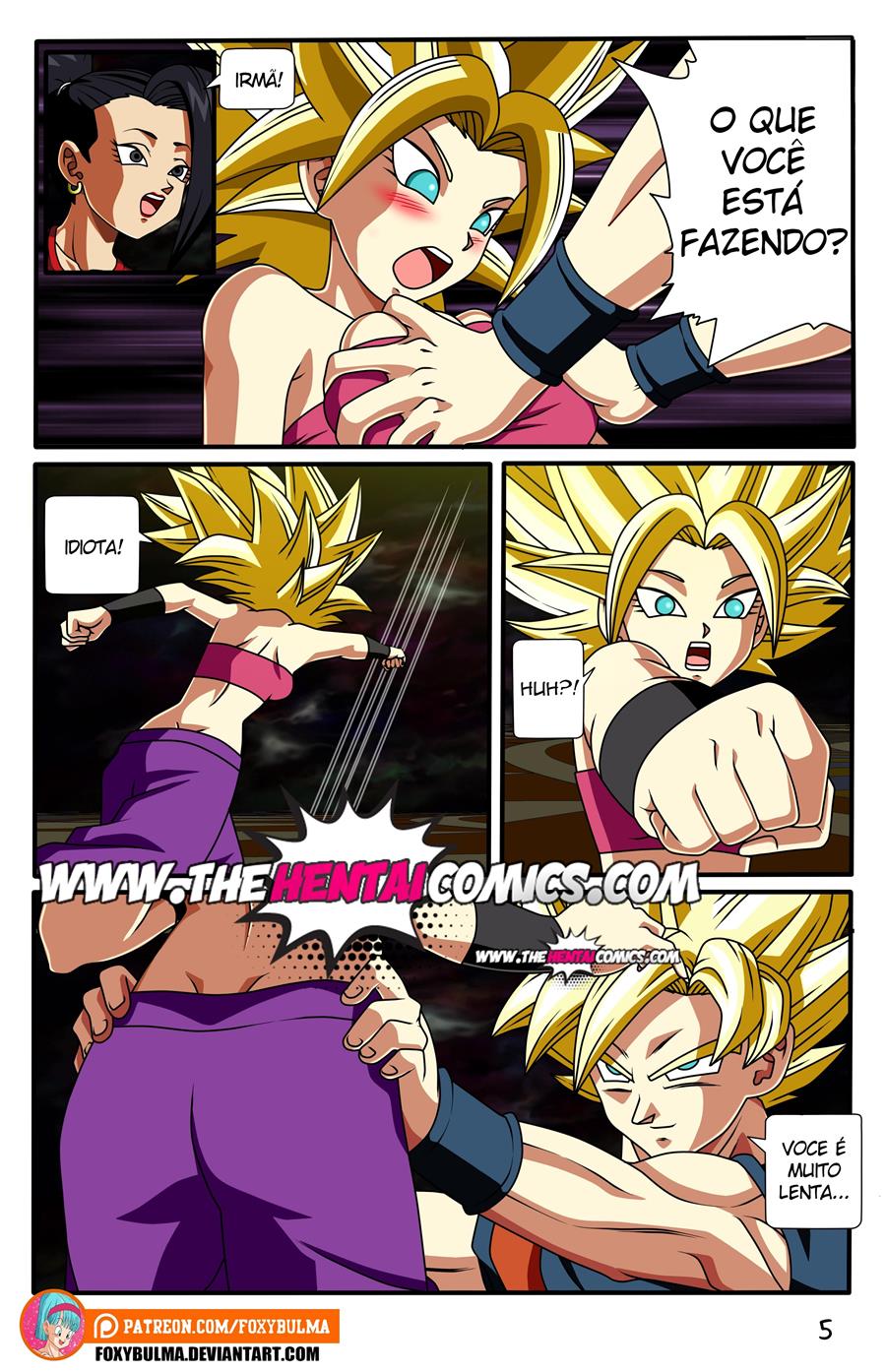 HQ Hentai: Dragon Ball - Goku vs Caulifla e Kale - Foto 6