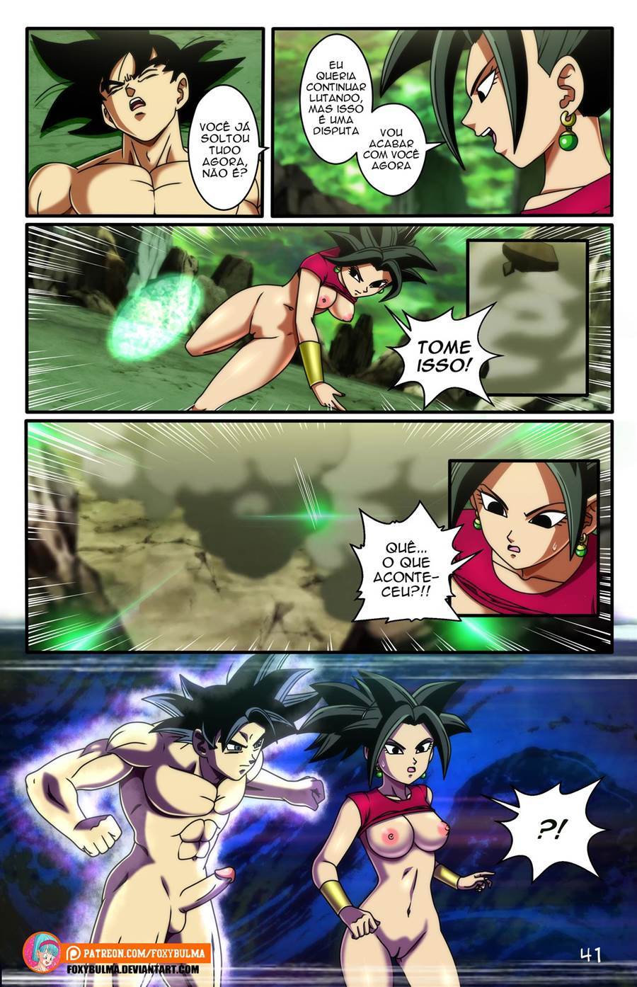 HQ Hentai: Dragon Ball - Goku vs Caulifla e Kale - Foto 42