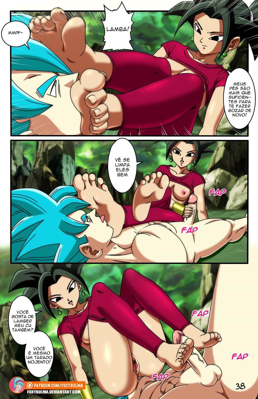 HQ Hentai: Dragon Ball - Goku vs Caulifla e Kale - Foto 39