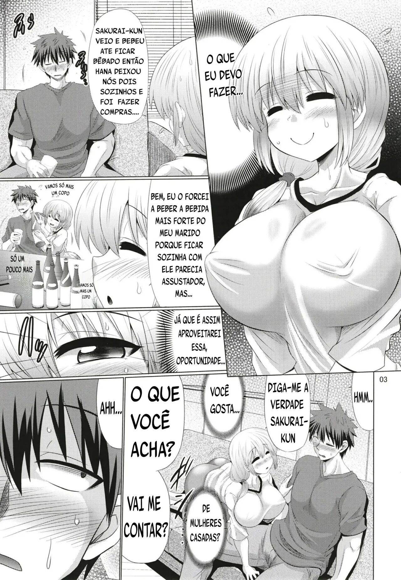 Eu Quero Foder a Mãe e a Filha Uzaki-chan! - Foto 3