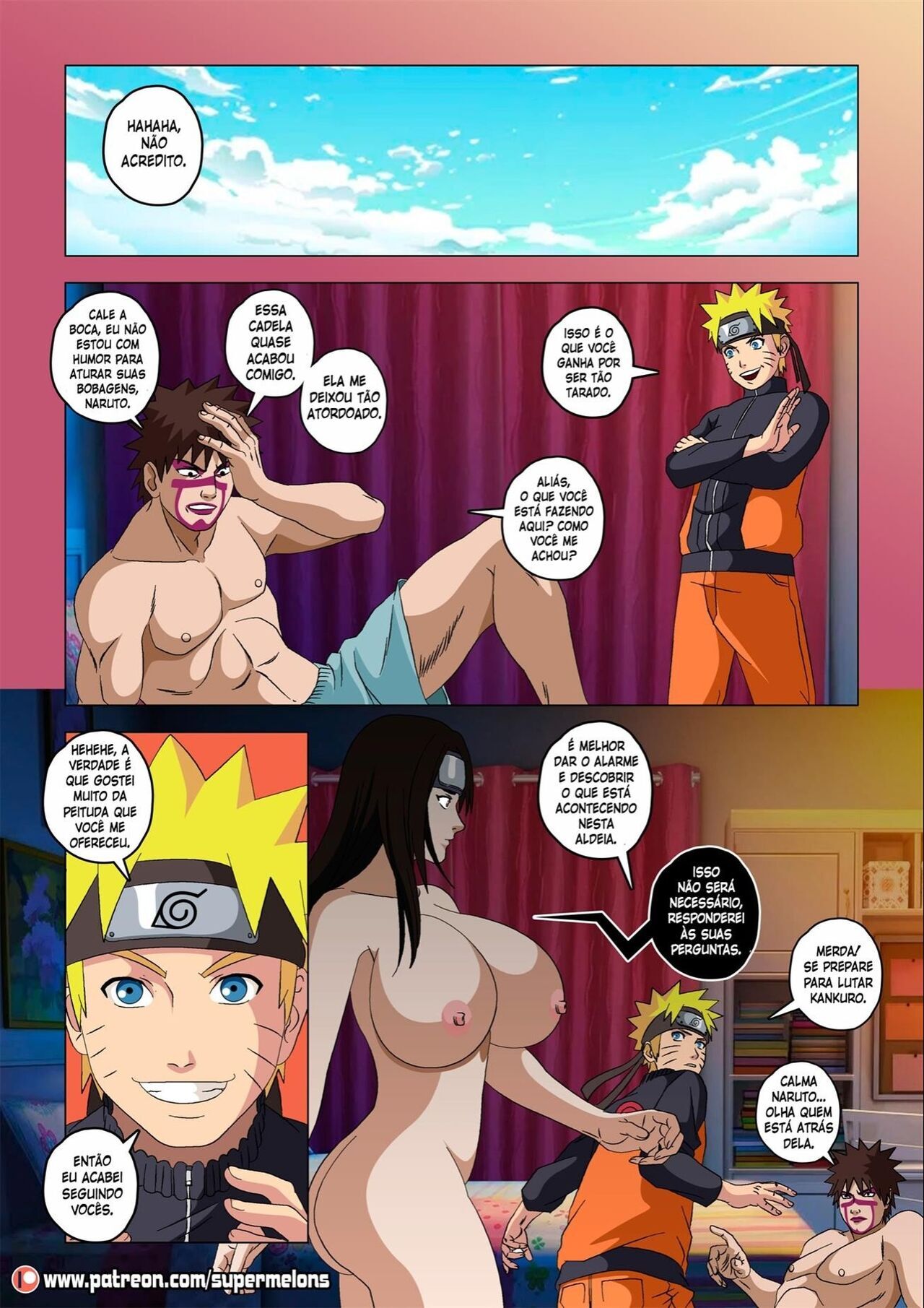 Naruto Pornô: Sakura e Ino em Mulheres de Areia - Foto 25