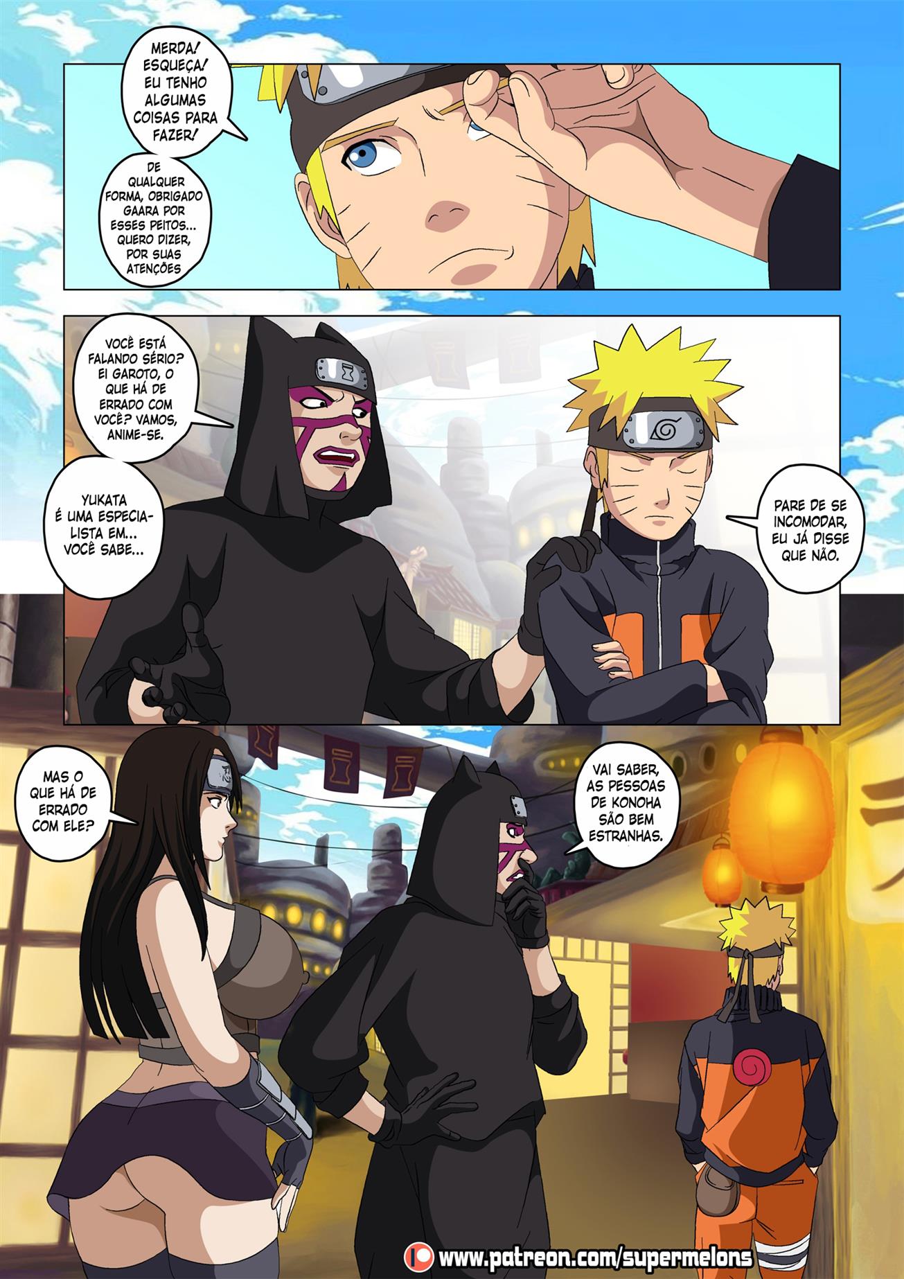 Naruto Pornô: Sakura e Ino em Mulheres de Areia - Foto 9