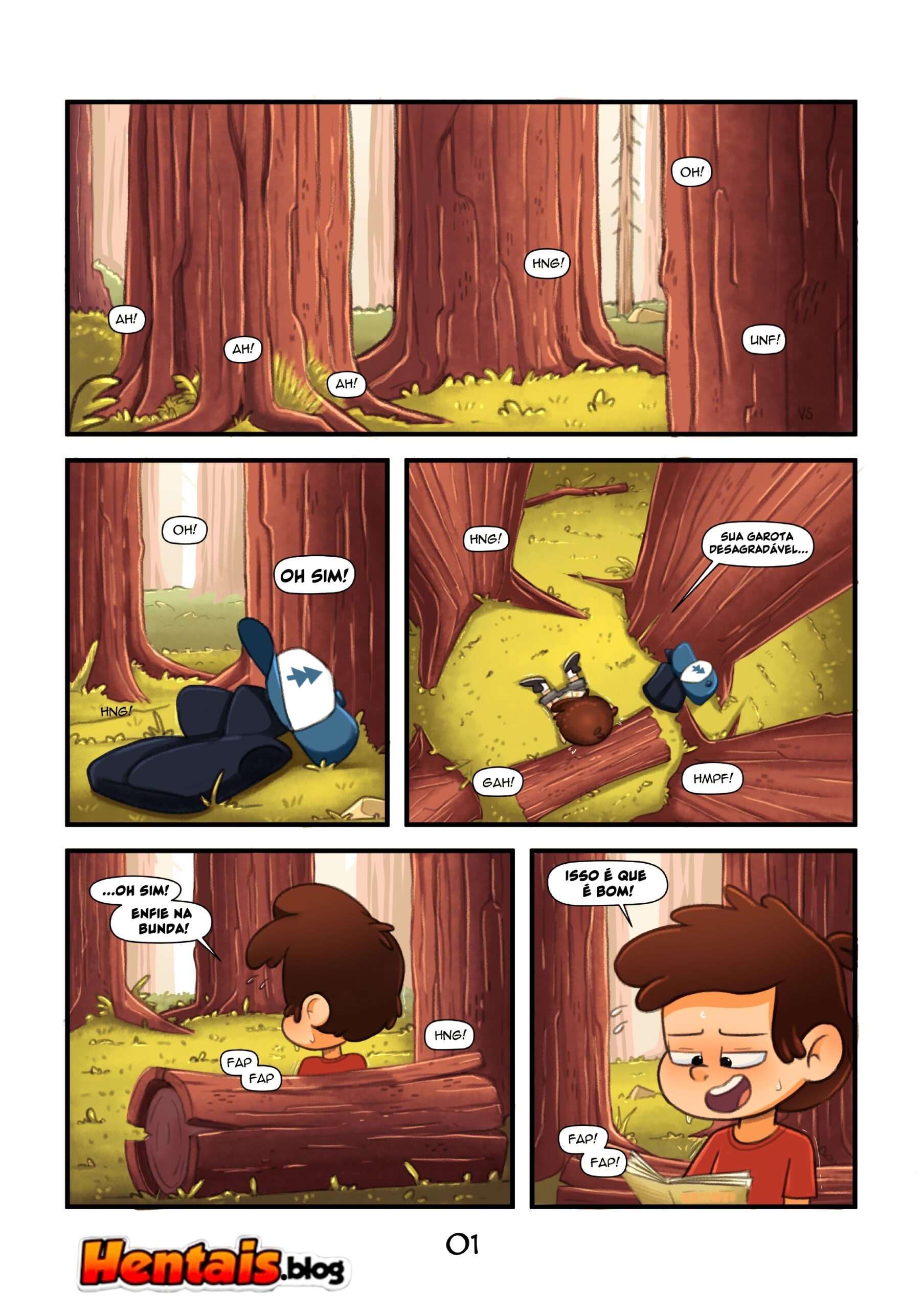 Quadrinhos Eróticos: Gravity Falls - Segredos da Floresta - Foto 2